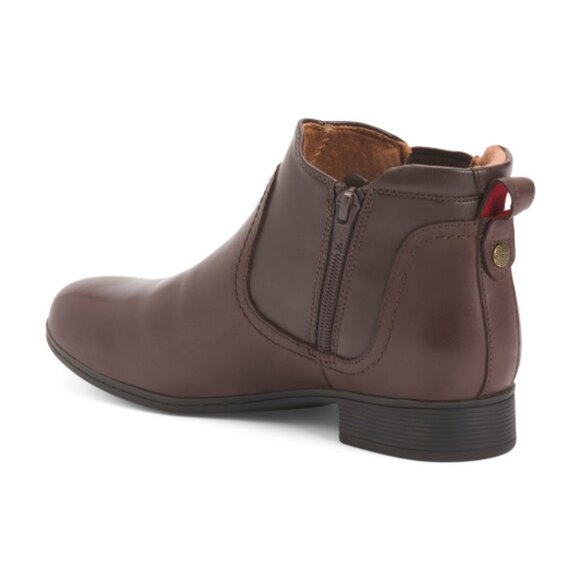 COBB HILL ROCKPORT Leather Crosbie Gore Comfort Booties - Picture 2 of 3